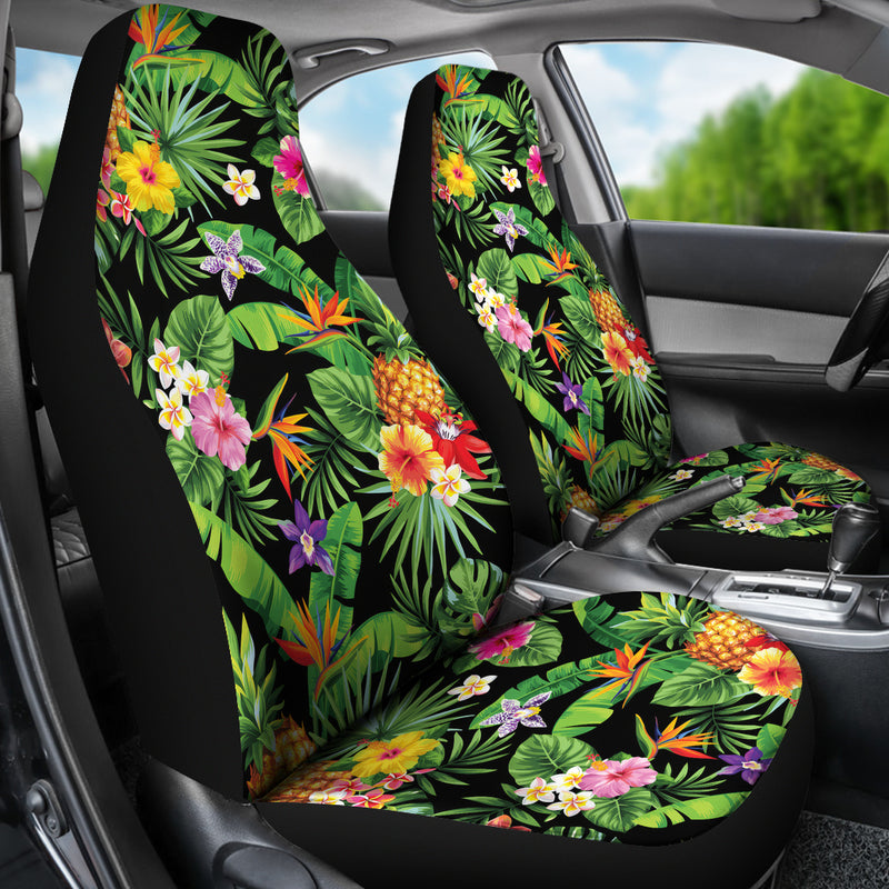 Flower Pattern Art Premium Custom Car Seat Covers Decor Protectors