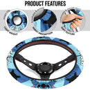 Stitch Pokemon Steering Wheel Cover
