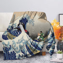 Gai Vs Kisime The Great Wave Premium Blanket