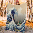Gai Vs Kisime The Great Wave Premium Blanket