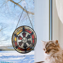 Galactic Empire Logo Round Stained Glass Suncatcher