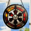 Galactic Empire Logo Round Stained Glass Suncatcher