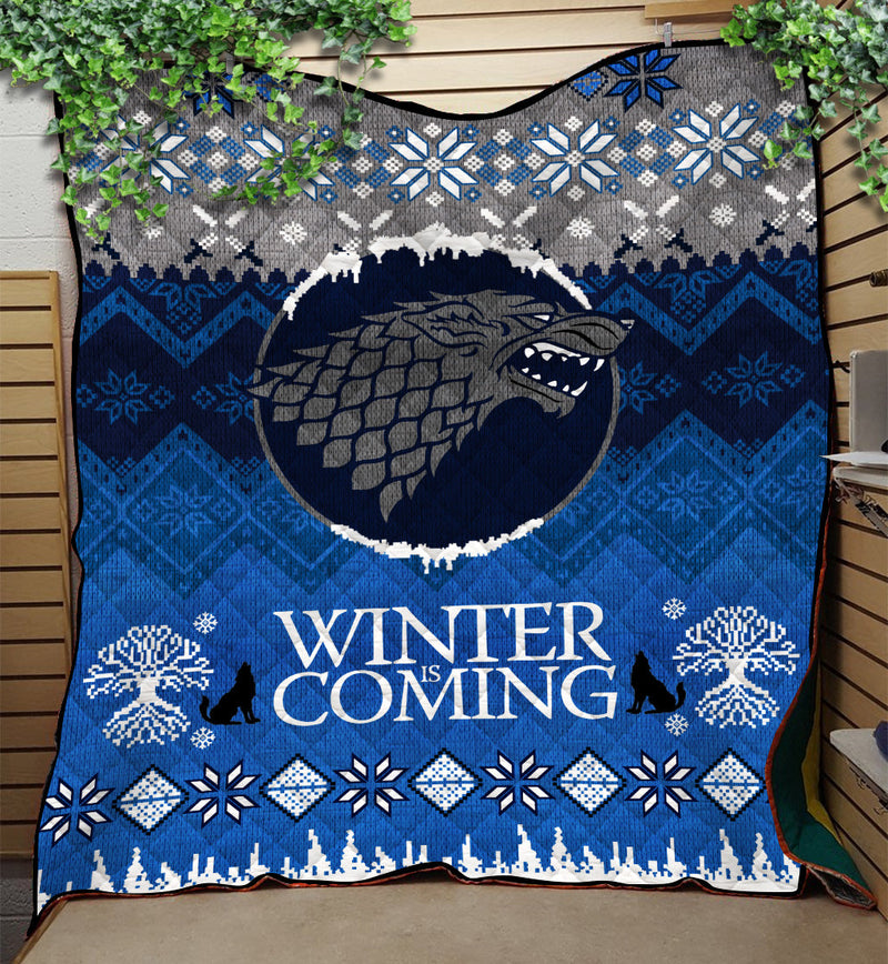 Game Of Thrones Stark Family Winter Is Coming Christmas Quilt Blanket Nearkii