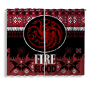 Game Of Thrones Targaryen Christmas Window Curtain