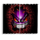 Gengar Pokemon Ghost Break Wall 2 Window Curtain