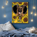 German Shepherd Sunflower - Living Room - Canvas Wall Art - Print - Wall Decor