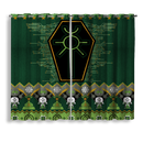 Warhammer 40k Green Christmas Window Curtain