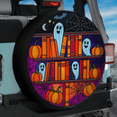 Ghost Halloween Book Stained Glass Jeep Car Spare Tire Cover