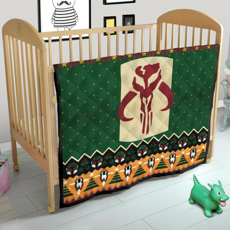 Star Wars Mandalorian Christmas Quilt Blanket Nearkii