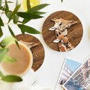 Giraffe Wood Ceramic Decor Coaster - Gift Idea