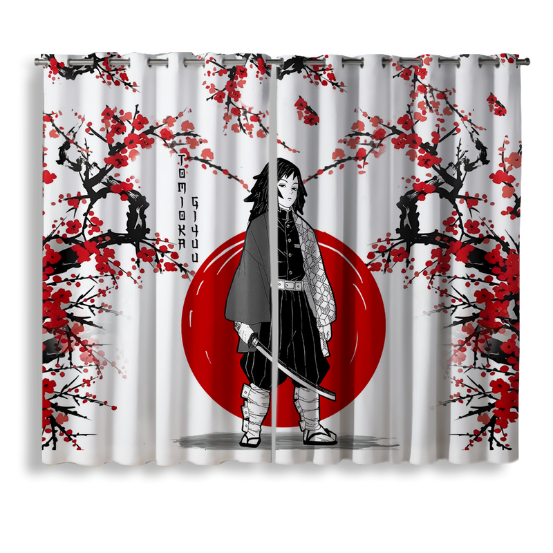 Giyuu Demon Slayer Anime Japan Style Window Curtain