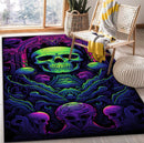 God Rider Skull Rectangular Area Rug
