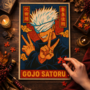 Gojo Satoru Japan Art Jigsaw Puzzle
