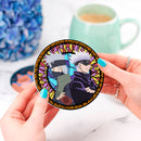 Gojo Vs Kakashi Stained Glass Decor Coaster - Gift Idea
