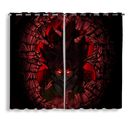 Goku Dragon Ball Anime Break Wall 2 Window Curtain