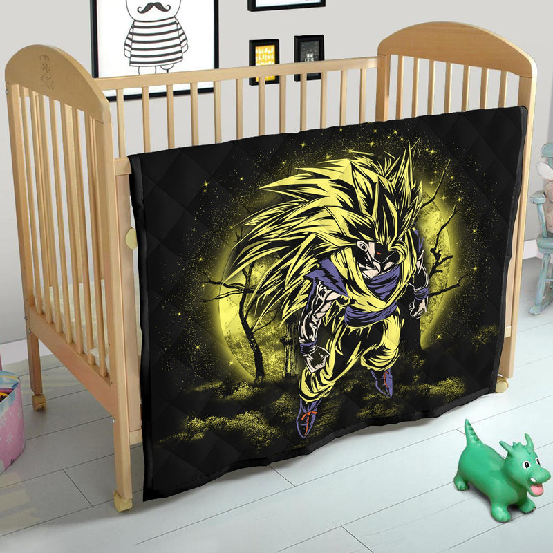 Goku Super Saiyan 3 Dragon Ball Moonlight Quilt Blanket Nearkii