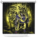 Goku Super Saiyan 3 Dragon Ball Moonlight Shower Curtain Nearkii