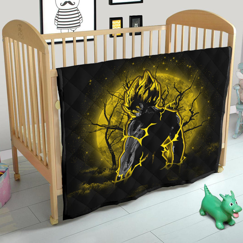 Goku Super Saiyan Moonlight Quilt Blanket Nearkii