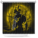 Goku Super Saiyan Moonlight Shower Curtain Nearkii