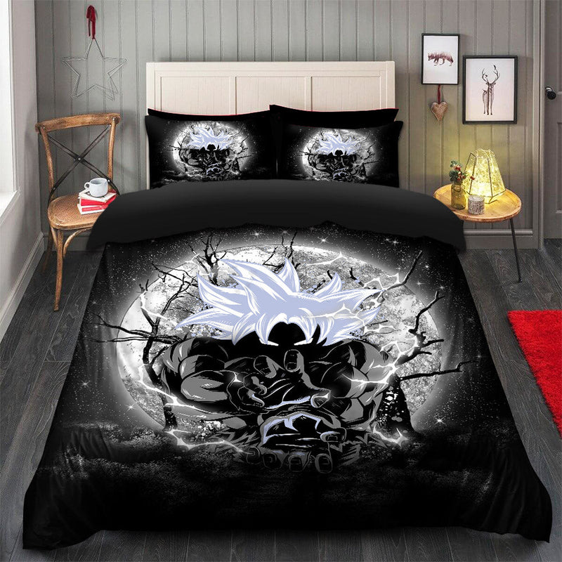 Goku Ultra Instinct Dragon Ball Moonlight Bedding Set Duvet Cover And 2 Pillowcases Nearkii