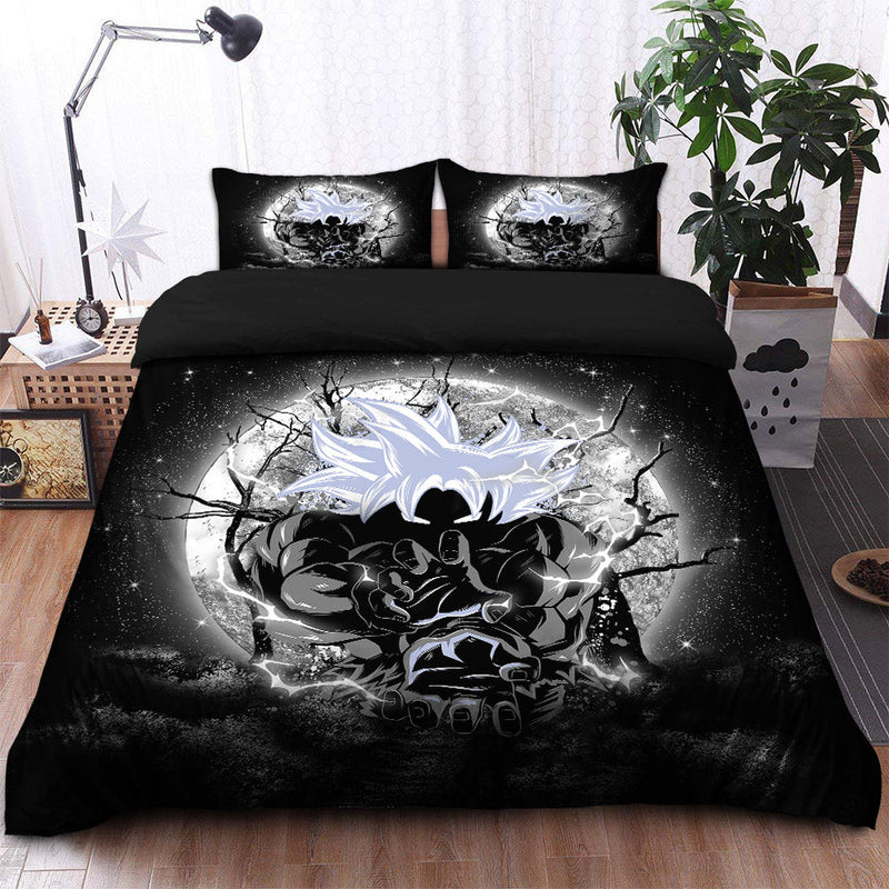 Goku Ultra Instinct Dragon Ball Moonlight Bedding Set Duvet Cover And 2 Pillowcases Nearkii