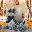 Goku Vs Vegeta The Great Wave Premium Blanket