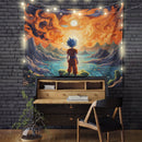 Goku Starry Night Tapestry