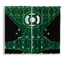Green Lantern Christmas Window Curtain