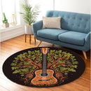 Guitar Round Rug