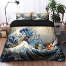 Gyarados Magikarp The Great Wave Japan Pokemon Bedding Set