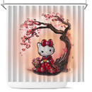 Hello Kitty Cherry Blossom Japan Shower Curtain