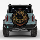 Mandala Meditating Hello Kitty Yoga Jeep Car Spare Tire Cover