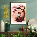Hello Kitty Japan Cherry Blossom- Living Room - Canvas Wall Art - Print - Wall Decor
