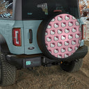 Hello Kitty Pattern Pink Head Jeep Car Spare Tire Cover