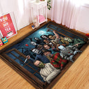 Iconic Horror Movie Characters Rectangular Area Rug