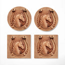 Horse Wood Ceramic Decor Coaster - Gift Idea