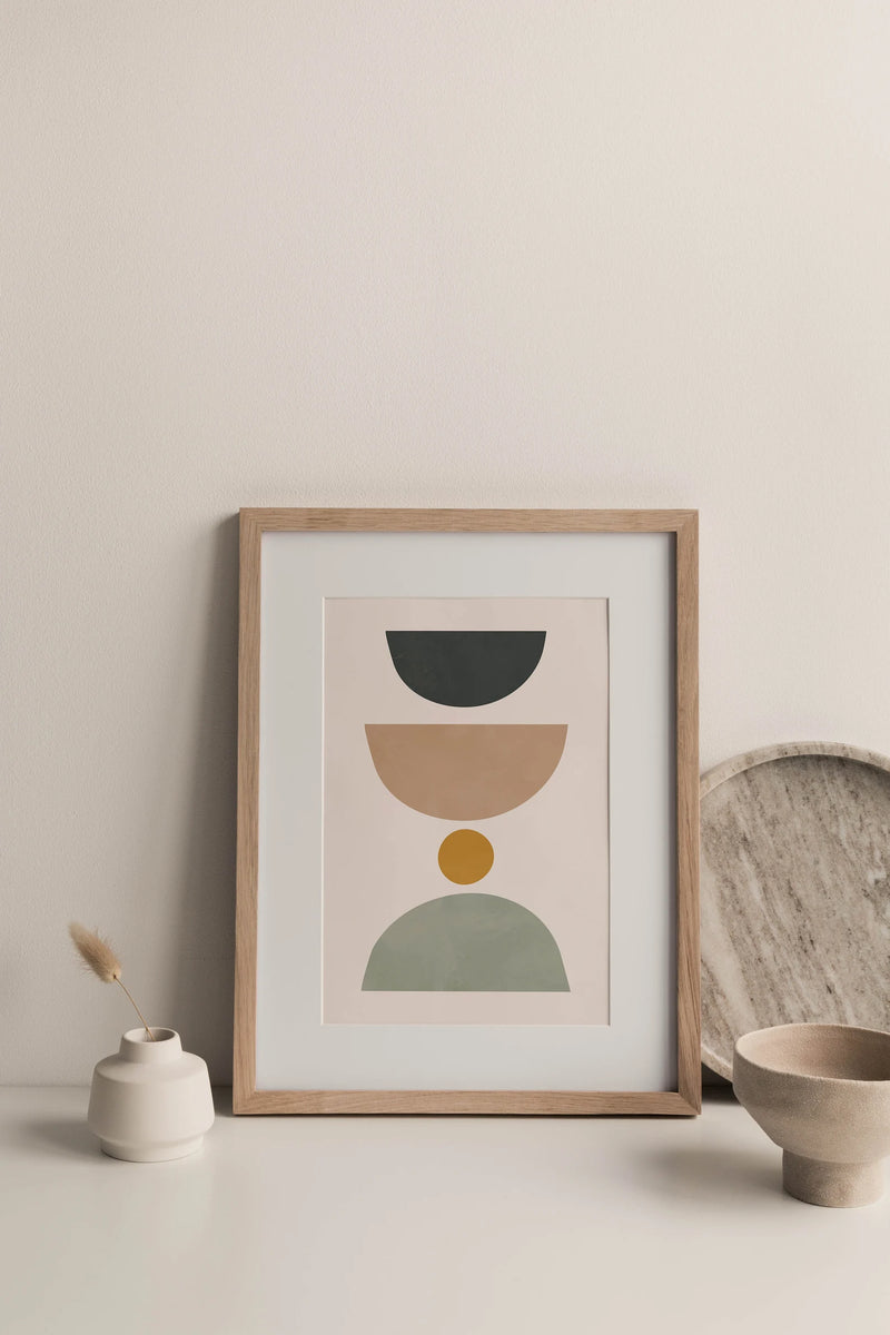 Mid Century Modern Art Prints Set of 3 Unframed