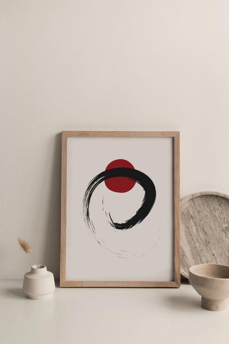 Modern Japan Style Art Prints Set of 3 Unframed