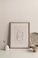 Simple Vintage Line Wall Art Prints Set of 3 Unframed