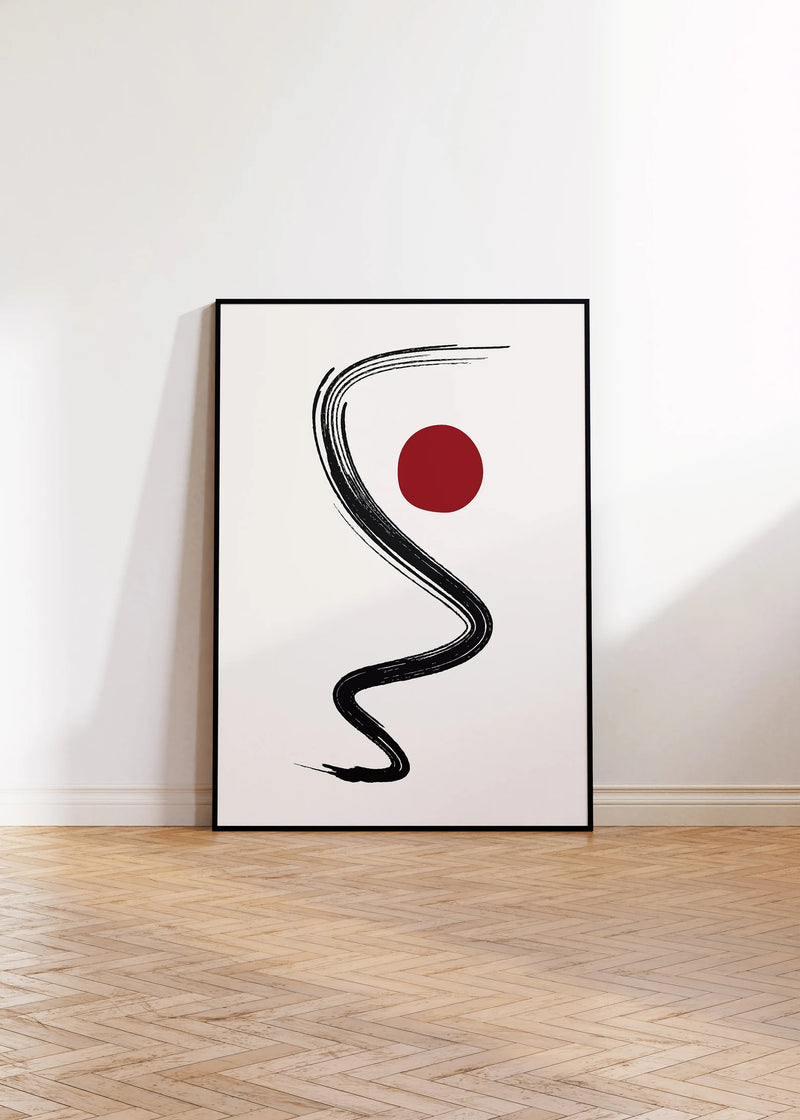 Modern Japan Style Art Prints Set of 3 Unframed