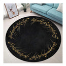 Dark Lord Of The Rings Round Rug
