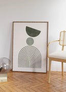 Vintage Sage Green Boho Wall Art Prints Set of 3 Unframed