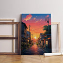Anime Sunset Chill - Living Room - Canvas Wall Art - Print - Wall Decor