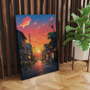 Anime Sunset Chill - Living Room - Canvas Wall Art - Print - Wall Decor