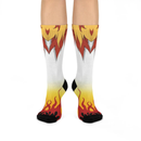 Rengoku Pattern Demon Slayer Anime Crew Socks