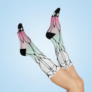 Shinobu Insect Pattern Demon Slayer Anime Crew Socks