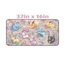 Pastel Sleeping Eeveelutions Pokémon Desk Mat