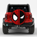 Spiderman X Deadpool Face Car Spare Tire Cover