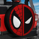 Spiderman X Deadpool Face Car Spare Tire Cover