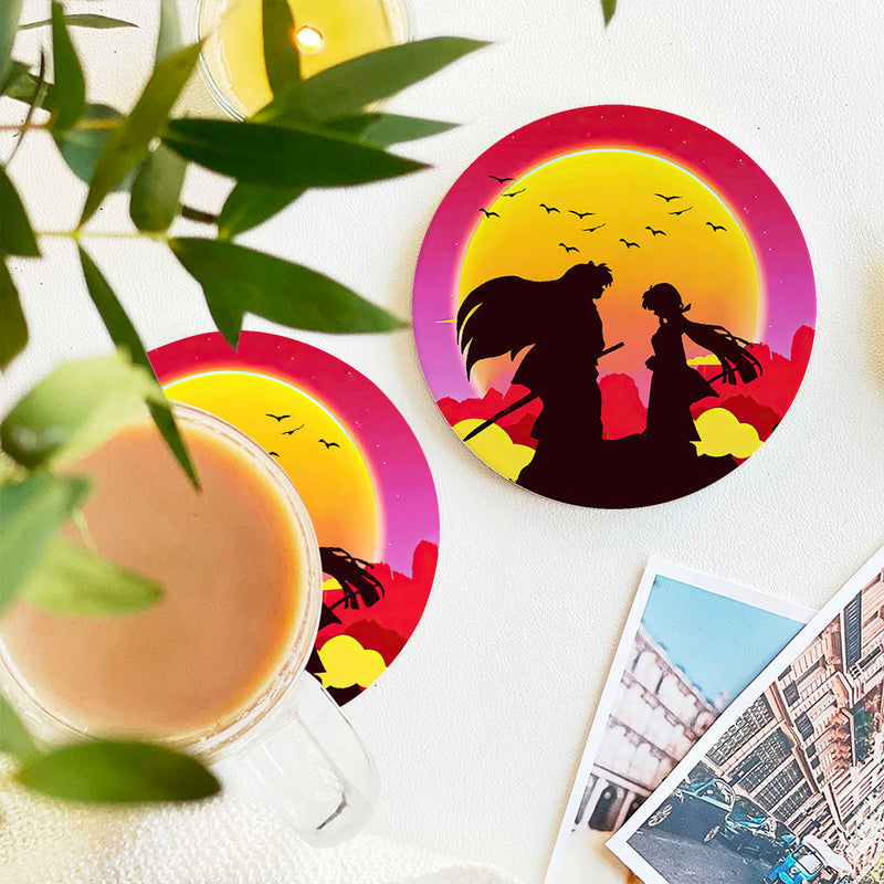 Inuyahsa Sunset Ceramic Decor Coaster - Gift Idea